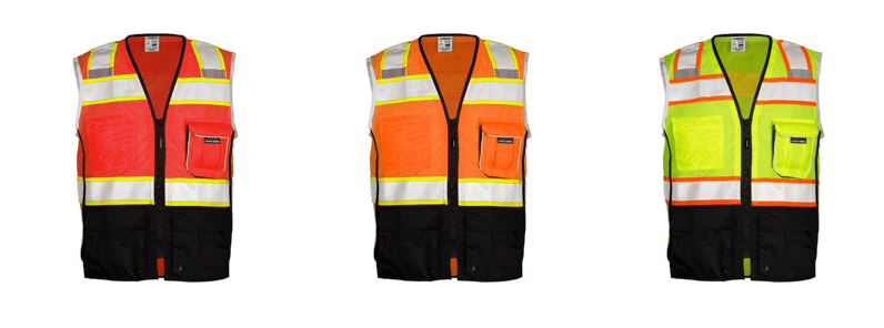 Product Spotlight: Kishigo 1515, 1516, 1715 Premium Black Series Safety Vests